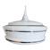 White clichy glass hanging lamp