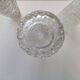 3 globes tulips elongated glass molded glass old 1950/1960