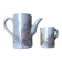 Set of 1 jug and 1 milk jug signed La Roue Vallauris.