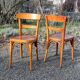 10 chaises bistrot, années 50-60