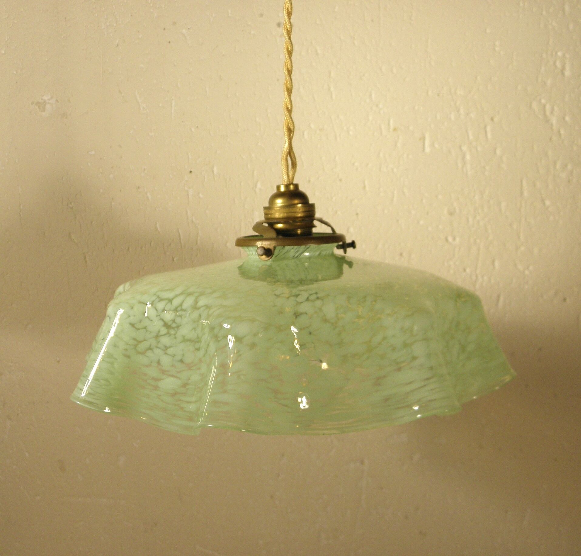 Clichy glass pendant lamp