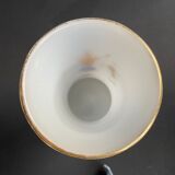 Vase napoleon iii opalescent white opaline
