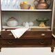 Display cabinet, dresser, antique wooden bookshelf.
