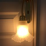 Pair of tulip walking lamps