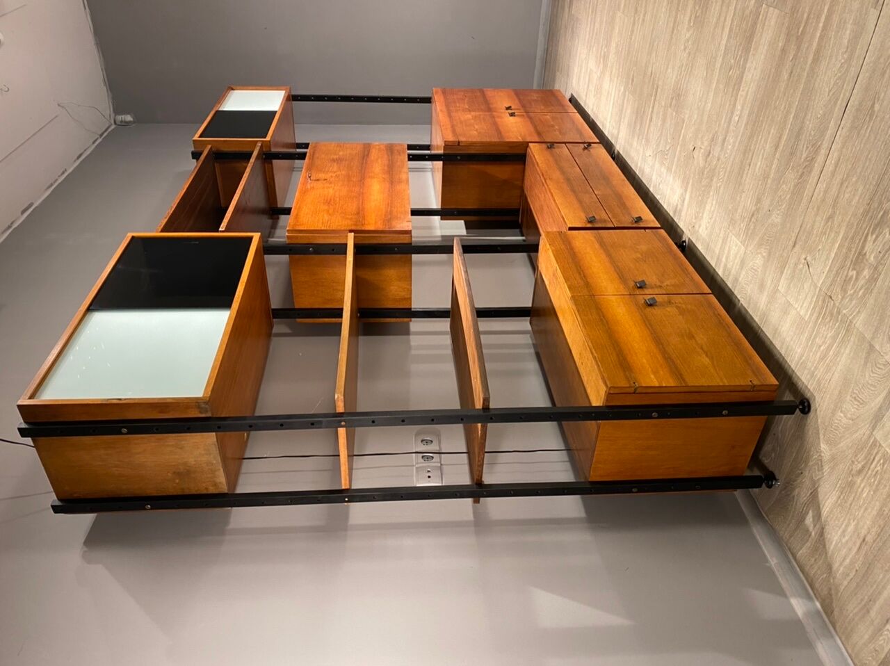 Modular bookcase vintage 60