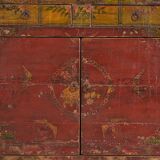 Ancienne armoire rouge à deux portes (c.1900) #16