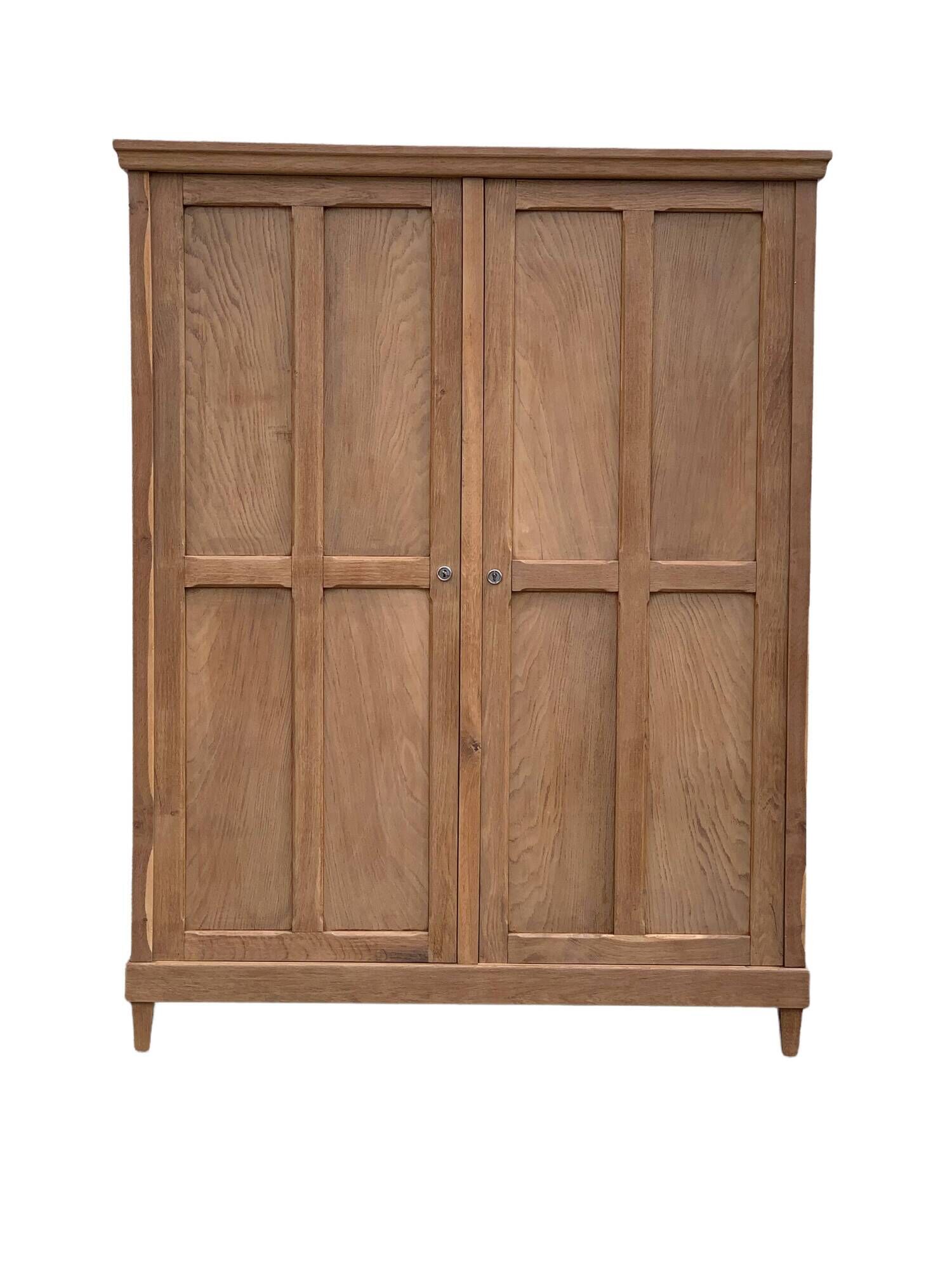 Armoire parisienne art déco 1930 penderie démontable bois brut