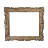 Old frame Montparnasse carved wood patinated 68x59 foliage 54.8x45 cm