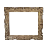 Old frame Montparnasse carved wood patinated 68x59 foliage 54.8x45 cm