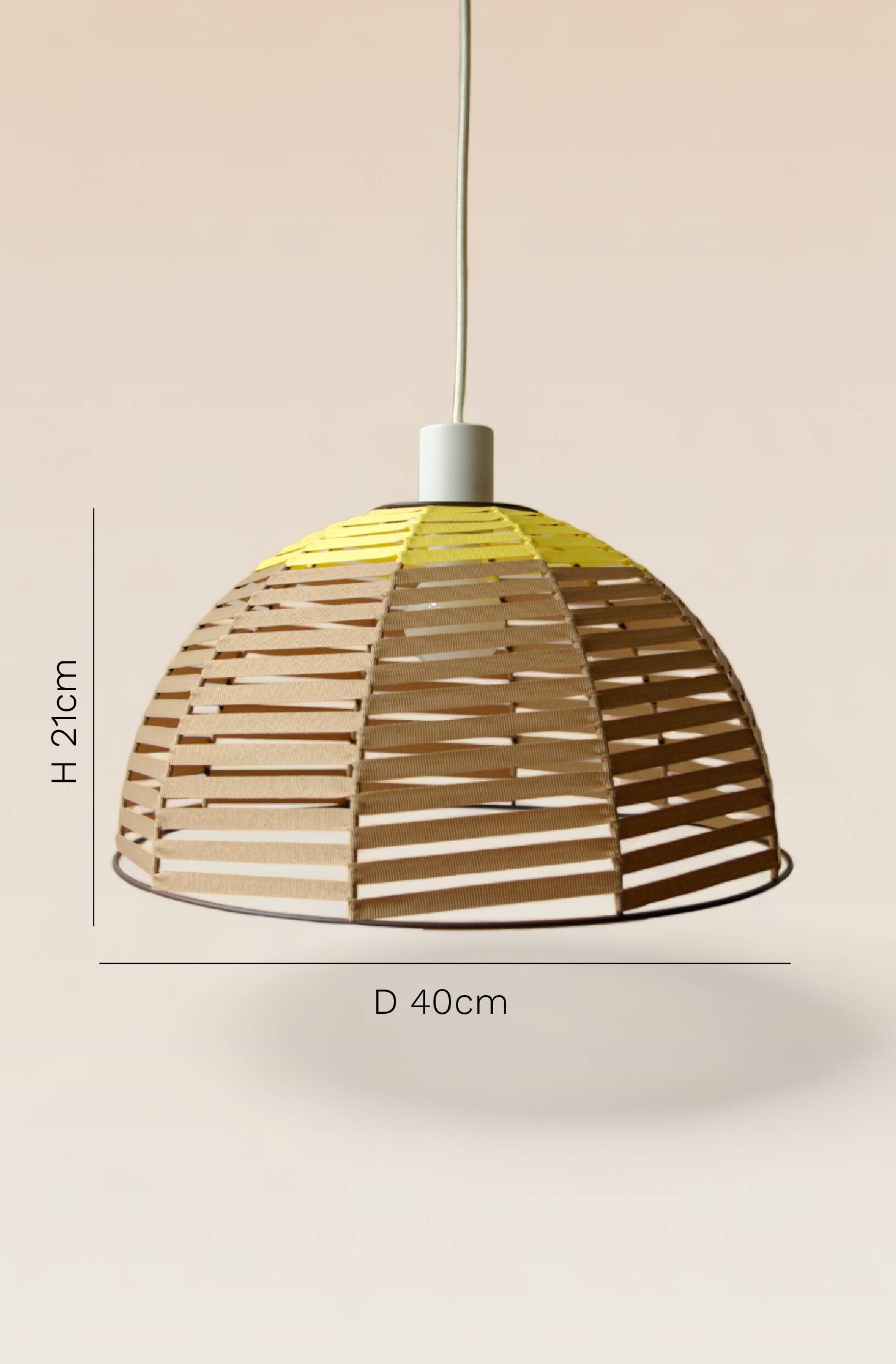 Woven dome suspension on metal structure / D 40cm