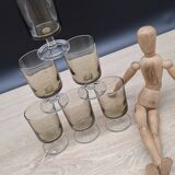 Set of 6 Luminarc smoked Sweden glasses