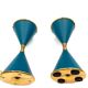 Angelo Lelii, two 'Clessidra' table lamps, Arredoluce, Milan Italy, 1960