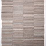 10x13 Turkish Brown & Bronze Handmade Kilim Rug, 303x386Cm