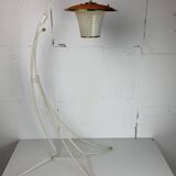 Midcentury French rockabilly lantern low floor lamp, 1950s