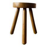 Small tripod stool in solid wood