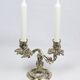 Pair of Christofle candlesticks 19th century – Trianon model silver-plated bronze
