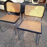 Pair of Chairs Marcel Breuer Cesca B32 italy