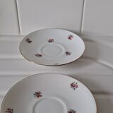 Porcelain flowering saucer cups