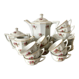 Antique tea set in Chauvigny porcelain