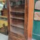 19th Century Walnut Library Display Cabinet with 1 Door