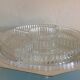 Servant of table on foot shower in silver metal art deco style