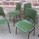 Vintage metal & plastic design chairs 1960 grosfillex