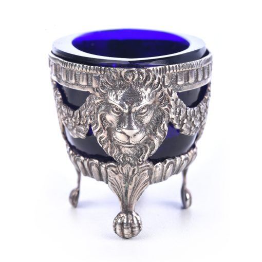 Pair of solid silver salt shakers