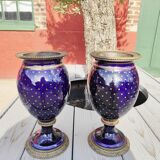 Pair of Sèvres style porcelain vases circa 1900
