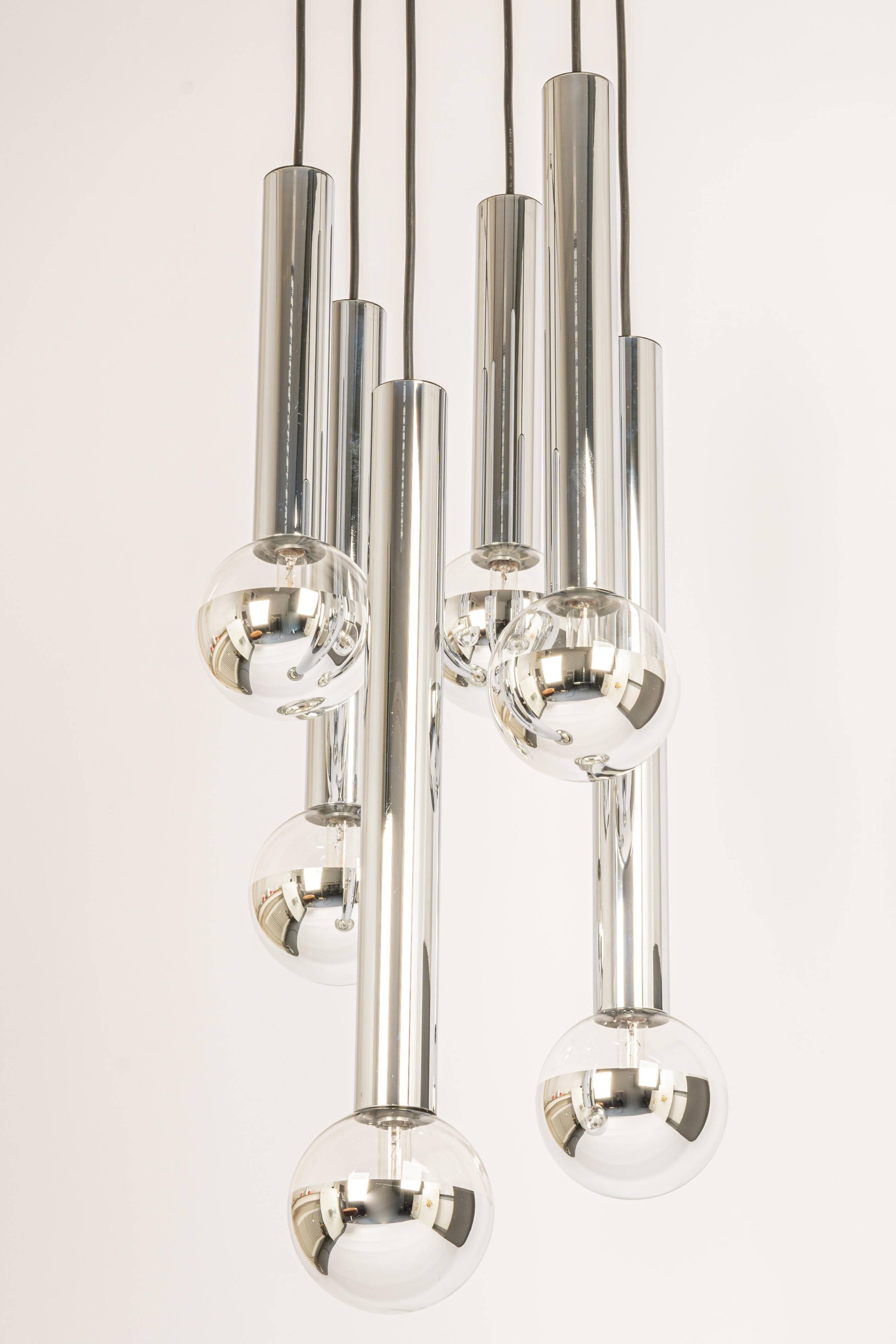 cascade chandelier design for Staff Leuchten, Germany, 1970s