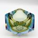 Large "Sommerso" ashtray in Murano glass, 1970s