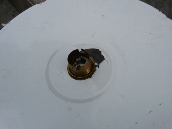 Applique murale col de cygne en tôle émaillée vintage