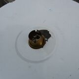 Vintage enamelled sheet metal swan neck wall light