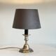 Lamp vintage steel and velvet candle holder