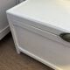 Vintage white patinated wooden chest