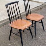 2 Scandinavian Fannett chairs by Ilmari Tapiovaara 1960