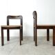 Vintage brutalist dining chairs, set of 6 - 1970s