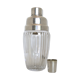 Shaker cristal et plaqué argent art déco