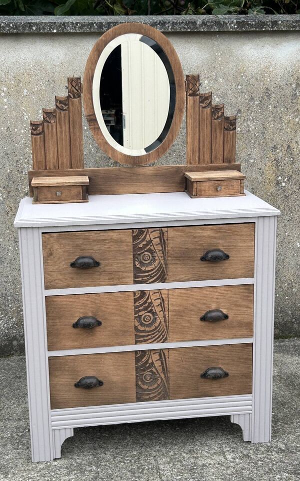 Coiffeuse, commode Art Déco, années 30