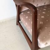 Pair of armchairs in solid teak by Topform 1950s-1960s