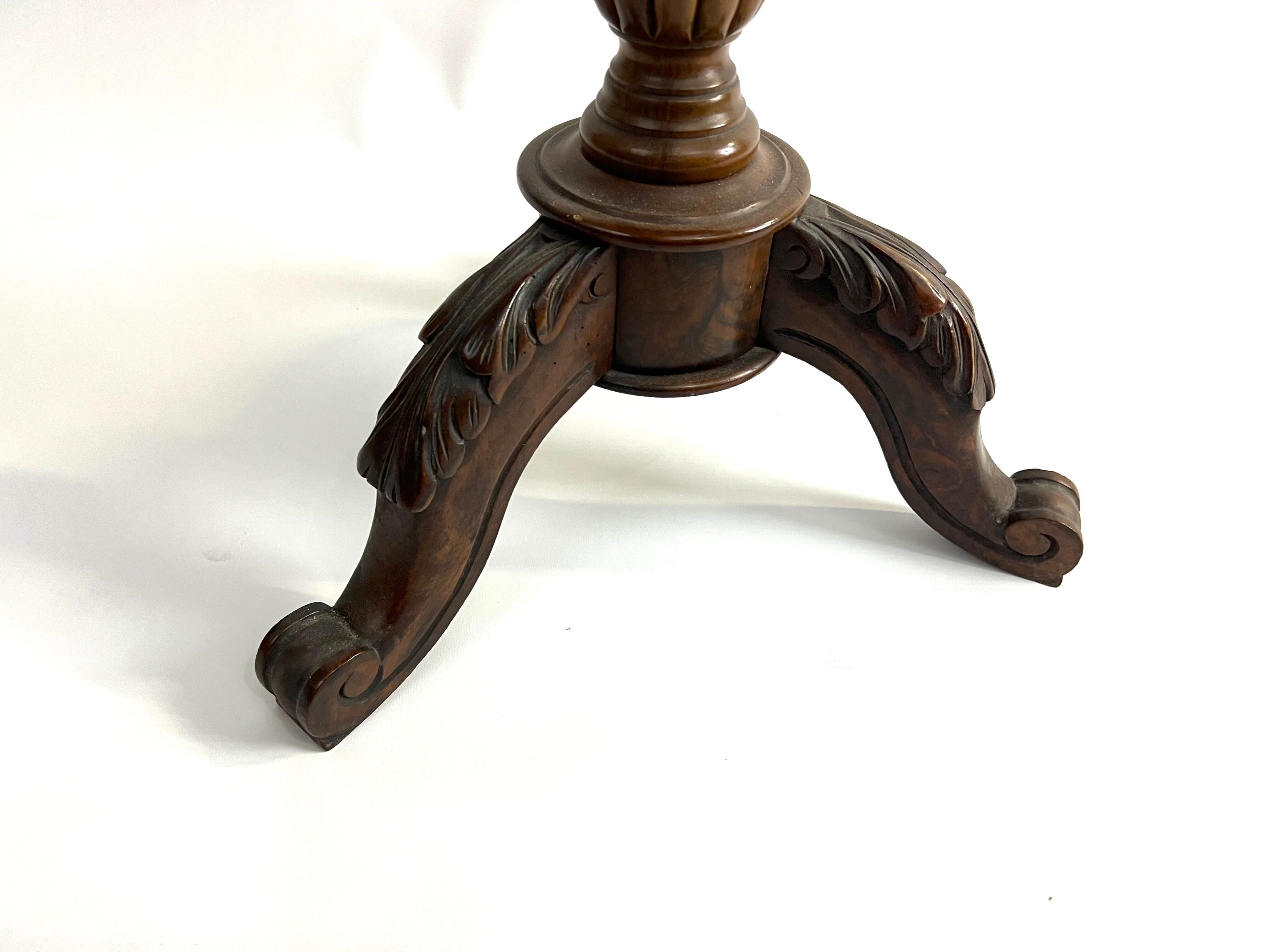 Folding swivel pedestal table side table