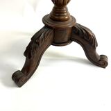 Folding swivel pedestal table side table