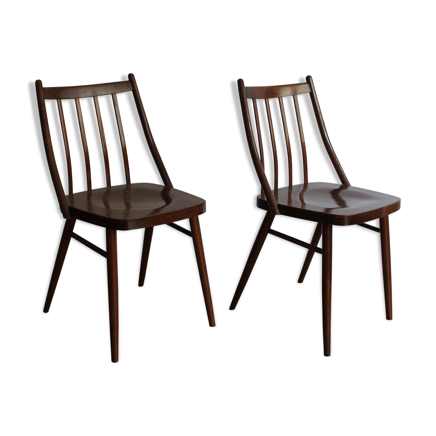 Pair of mid century chairs by Tatra