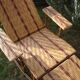 Vintage rattan chaise longue 1950