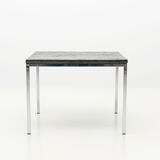 Square Modernist Low Table in Slate - 1950's