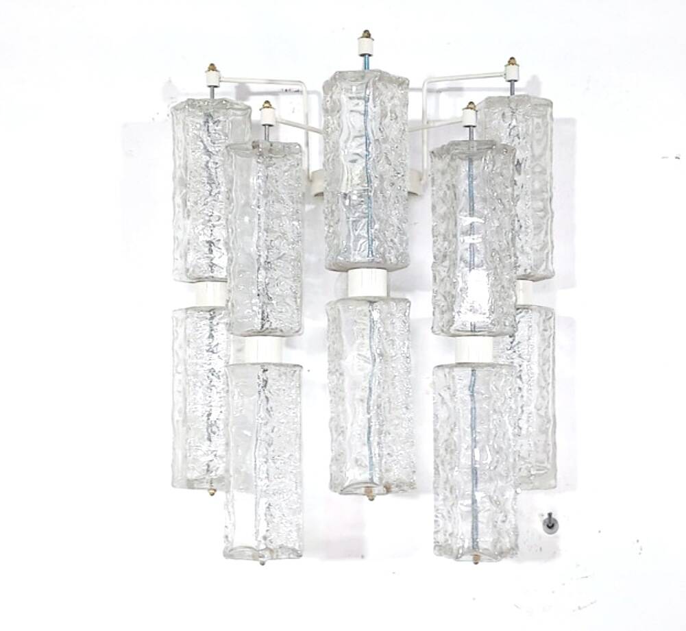 Paolo Venini grande Applique en verre murano , Italie 1960