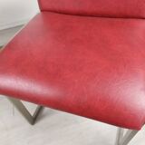 Marble design table 6 chairs 1970