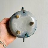 Three-legged glazed ceramic box