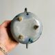 Three-legged glazed ceramic box