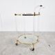 Brass and lucite drinks trolley, 1970s