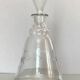 Antique engraved glass carafe